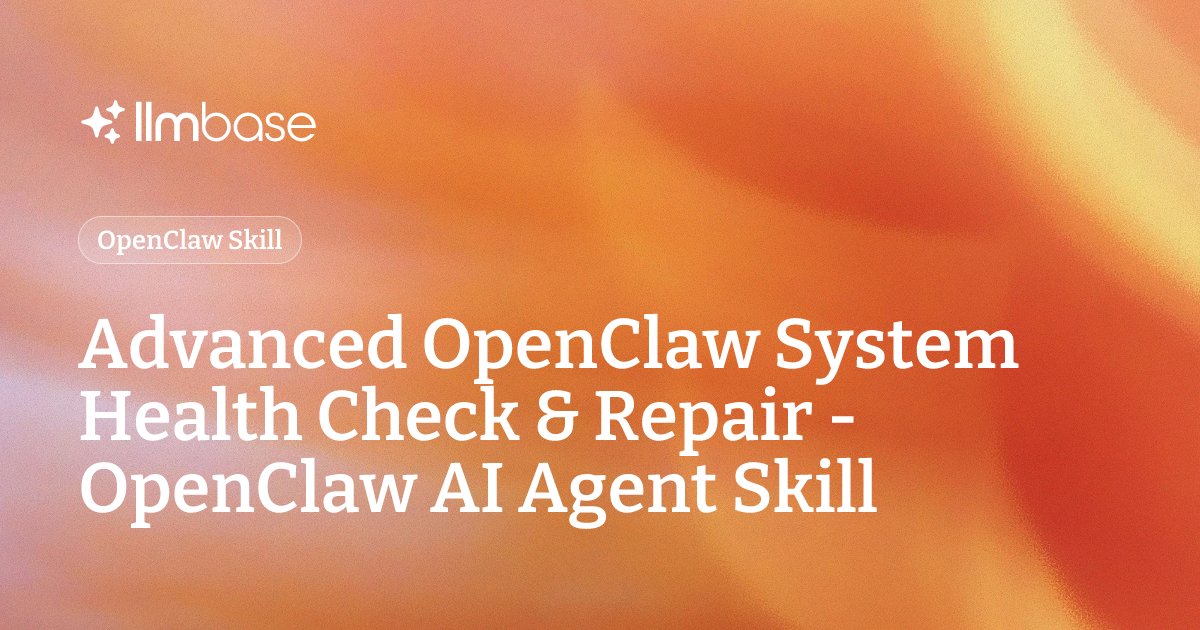 Advanced OpenClaw System Health Check & Repair - OpenClaw AI Agent ...