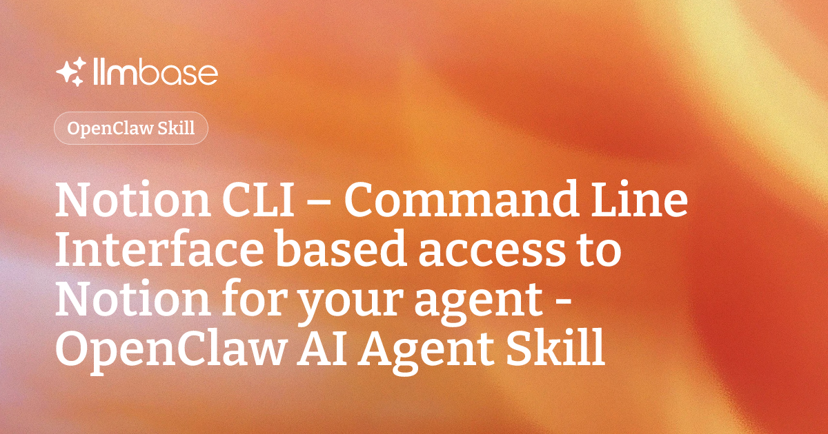 Notion CLI – Command Line Interface based access to Notion for your ...