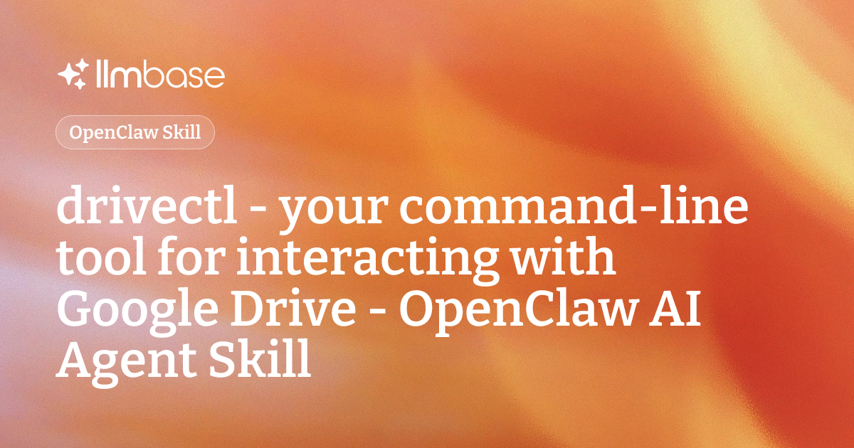 drivectl - your command-line tool for interacting with Google Drive ...