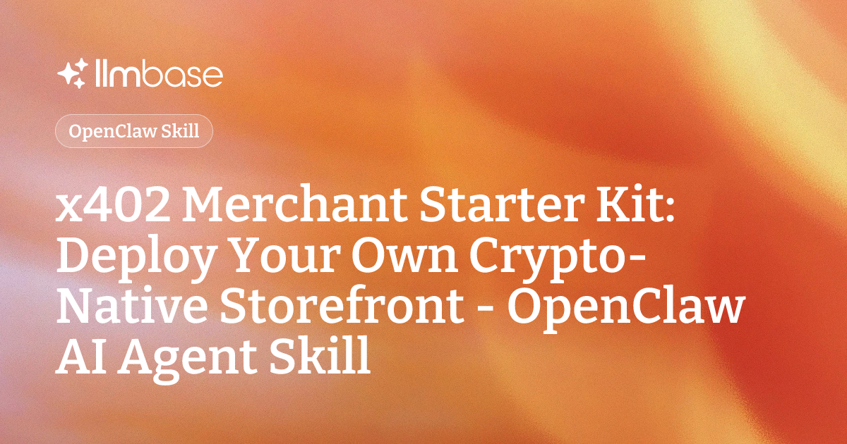x402 Merchant Starter Kit: Deploy Your Own Crypto-Native Storefront ...