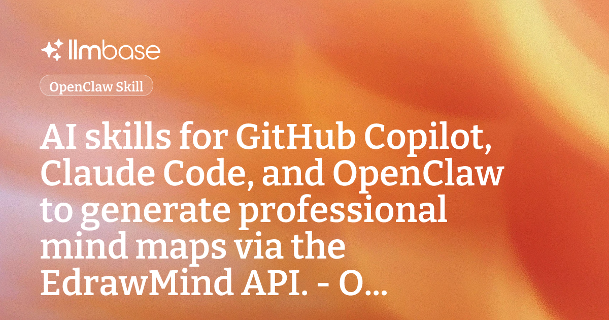 AI skills for GitHub Copilot, Claude Code, and OpenClaw to generate ...