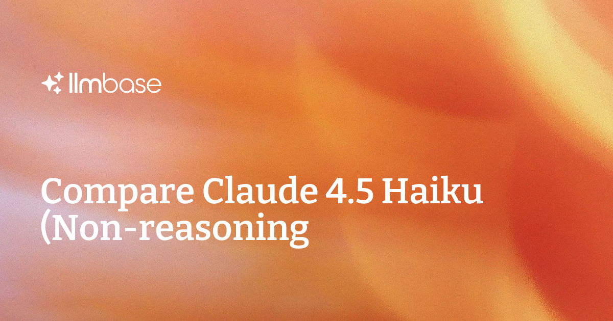 Model Data Extraction Icon Compare Claude 4.5 Haiku (Non-reasoning) vs Qwen3.5 9B (Reasoning) | AI ...