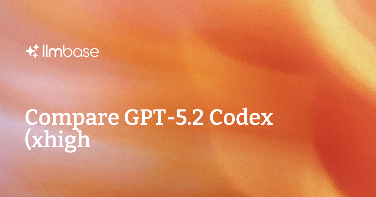 Compare GPT-5.2 Codex (xhigh) vs Qwen3 Max Thinking (Preview) | AI ...