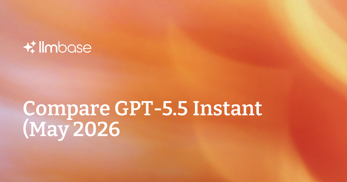 Compare GPT-5.5 Instant (May 2026) vs Qwen3 32B (Reasoning) | AI Model ...