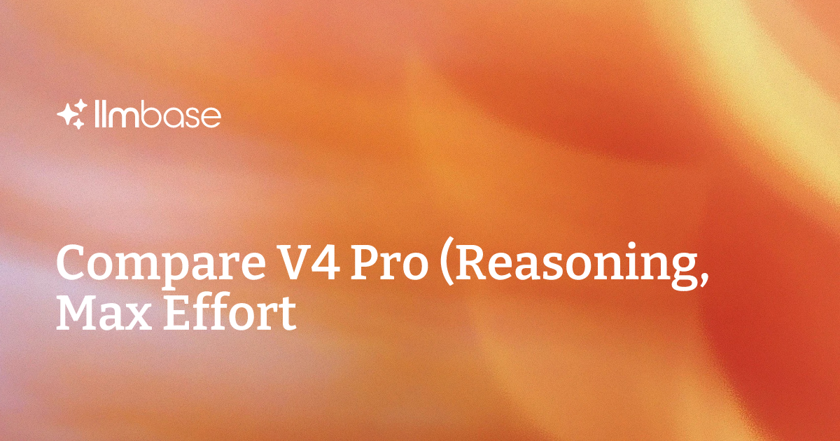 Comparing Ai Models Compare V4 Pro (Reasoning, Max Effort) vs GPT-5.4 mini (medium) | AI ...