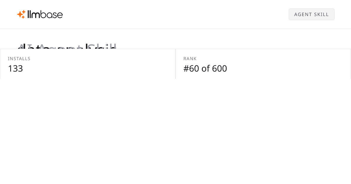 data-analysis AI Agent Skill - Free Download | LLMBase